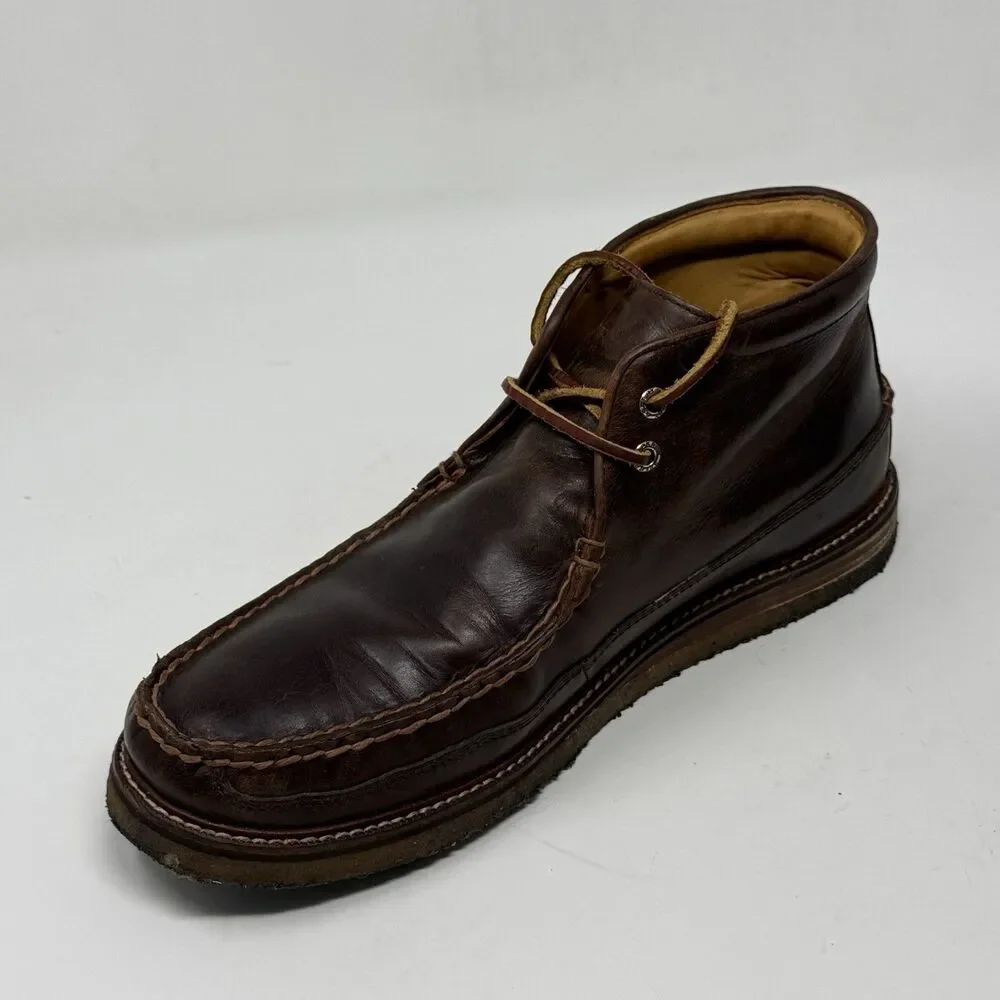Sperry Gold Cup Chukka Boots Mens 11 M Brown Leather Crepe Sole Preppy Urban